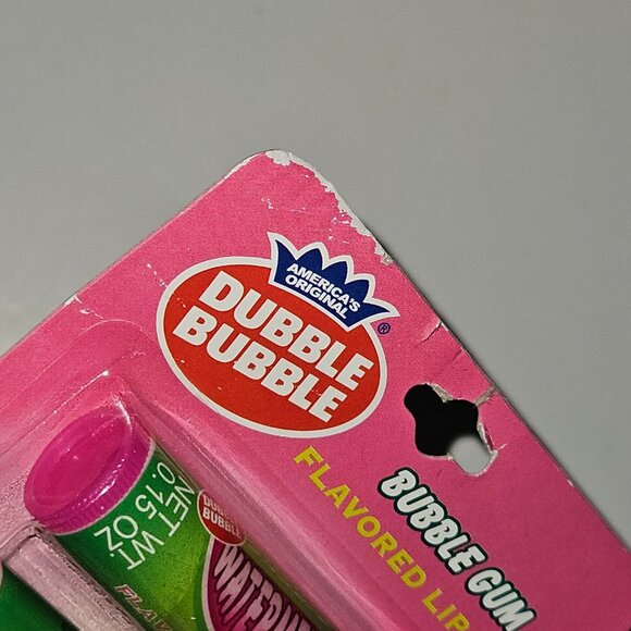 NOS Dubble Bubble Watermelon Bubble Gum Flavored Lip Balm 2-Pack 2010 READ - Picture 4 of 5